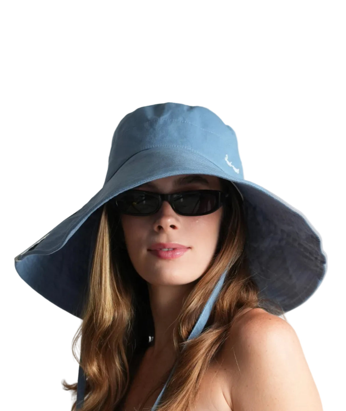 OVERSIZED BUCKET HAT IN BLUE