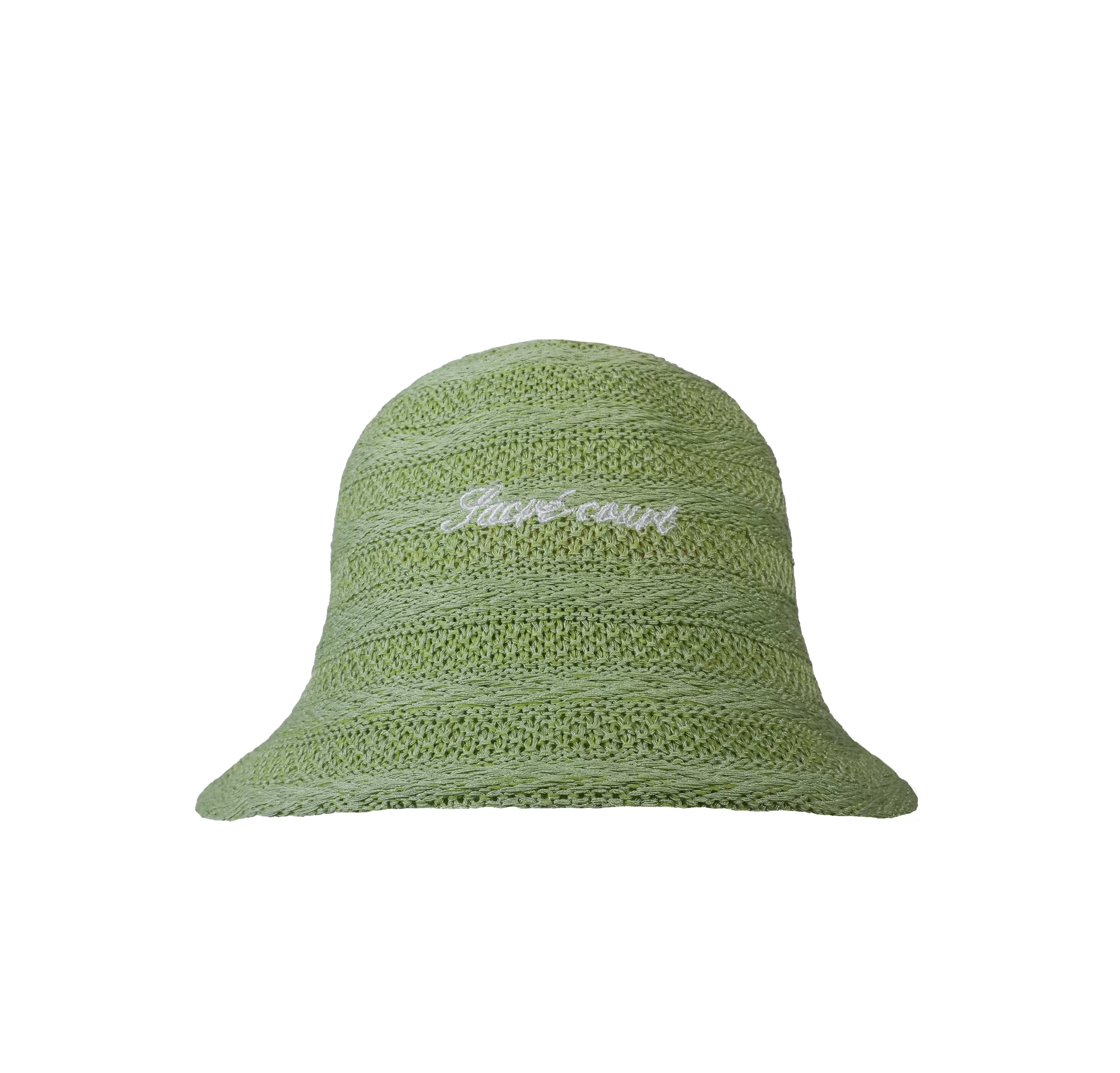 FLUFFY HAT IN APPLE GREEN – SACRE-COURT