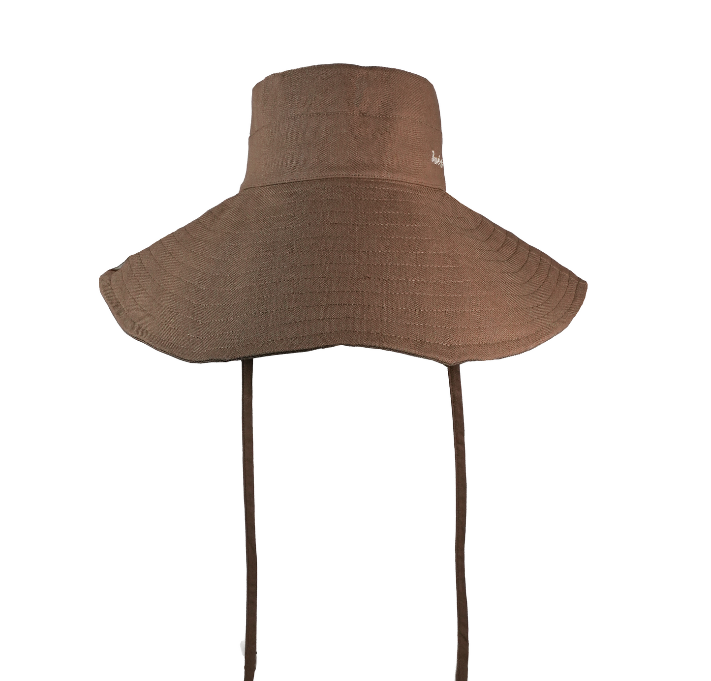 OVERSIZED BUCKET HAT IN DARK BEIGE