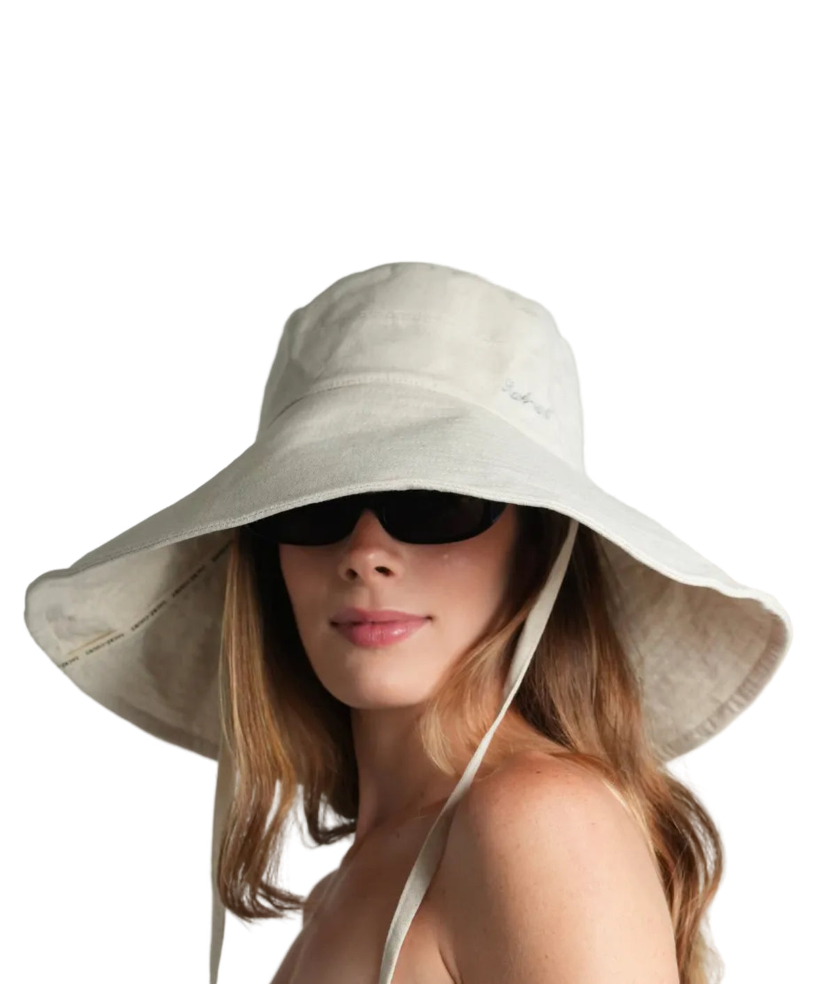 OVERSIZED BUCKET HAT IN ECRU